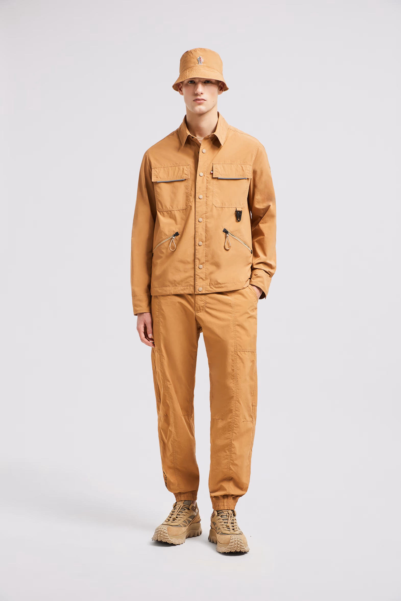 Zennor Shirt Jacket Men Ochre Orange Moncler 0